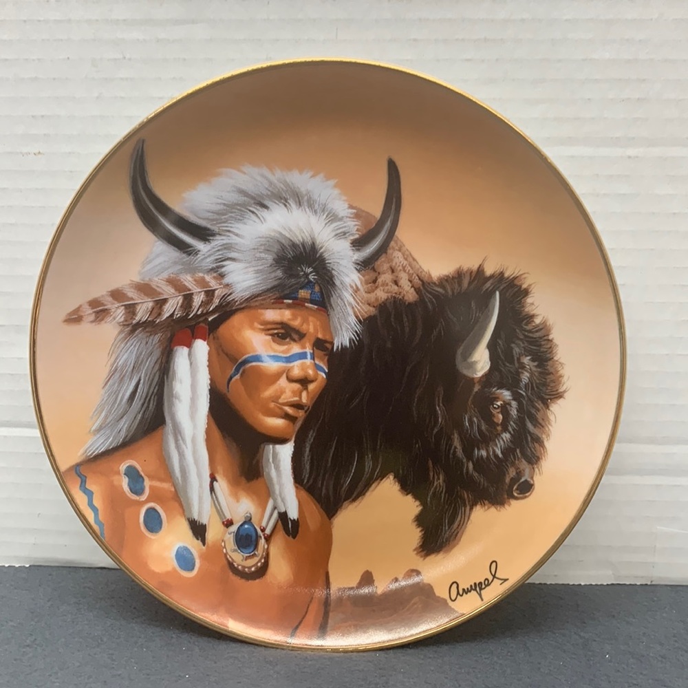 Spirit of the Buffalo from The Franklin Mint Decor Plate